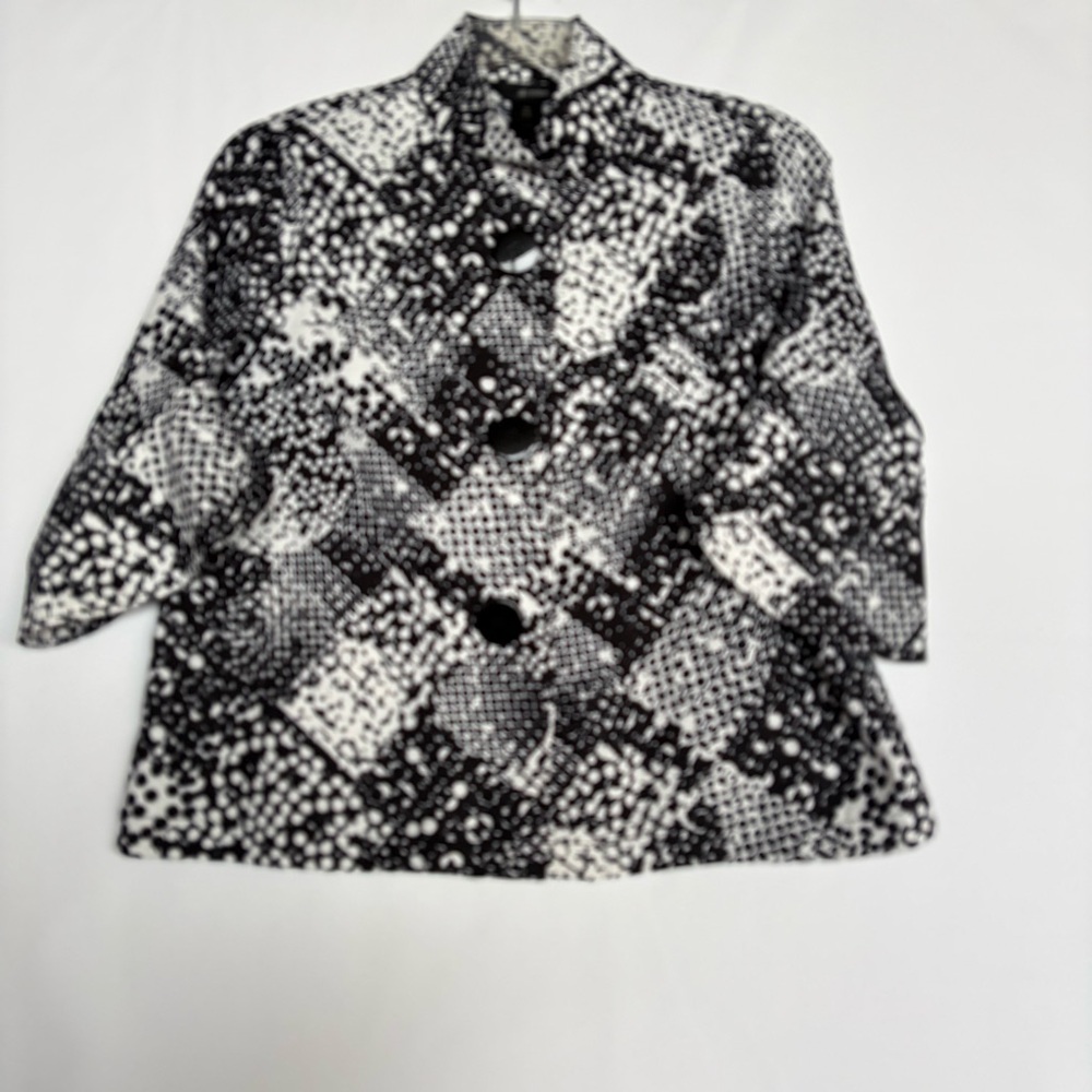Ali Miles Monochrome Patterned Blazer. INV26/174